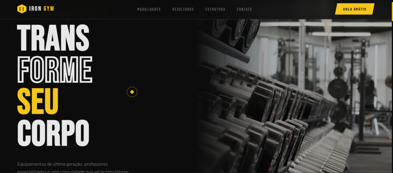 imagem do projeto de academia