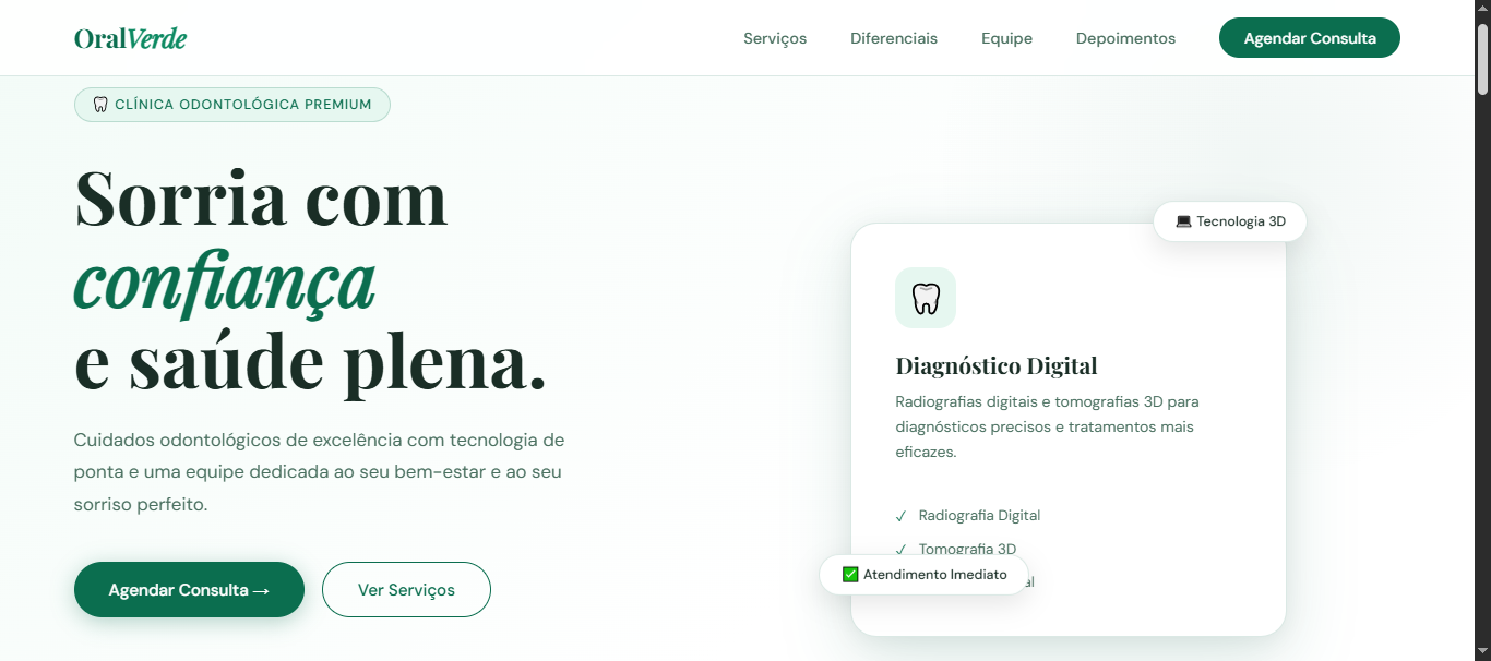 imagem do projeto de clínica odontológica