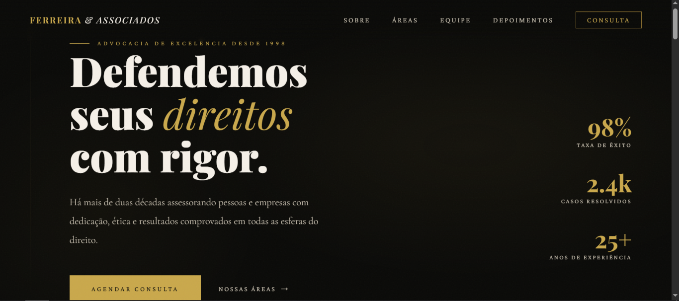 imagem do projeto de escritório jurídico