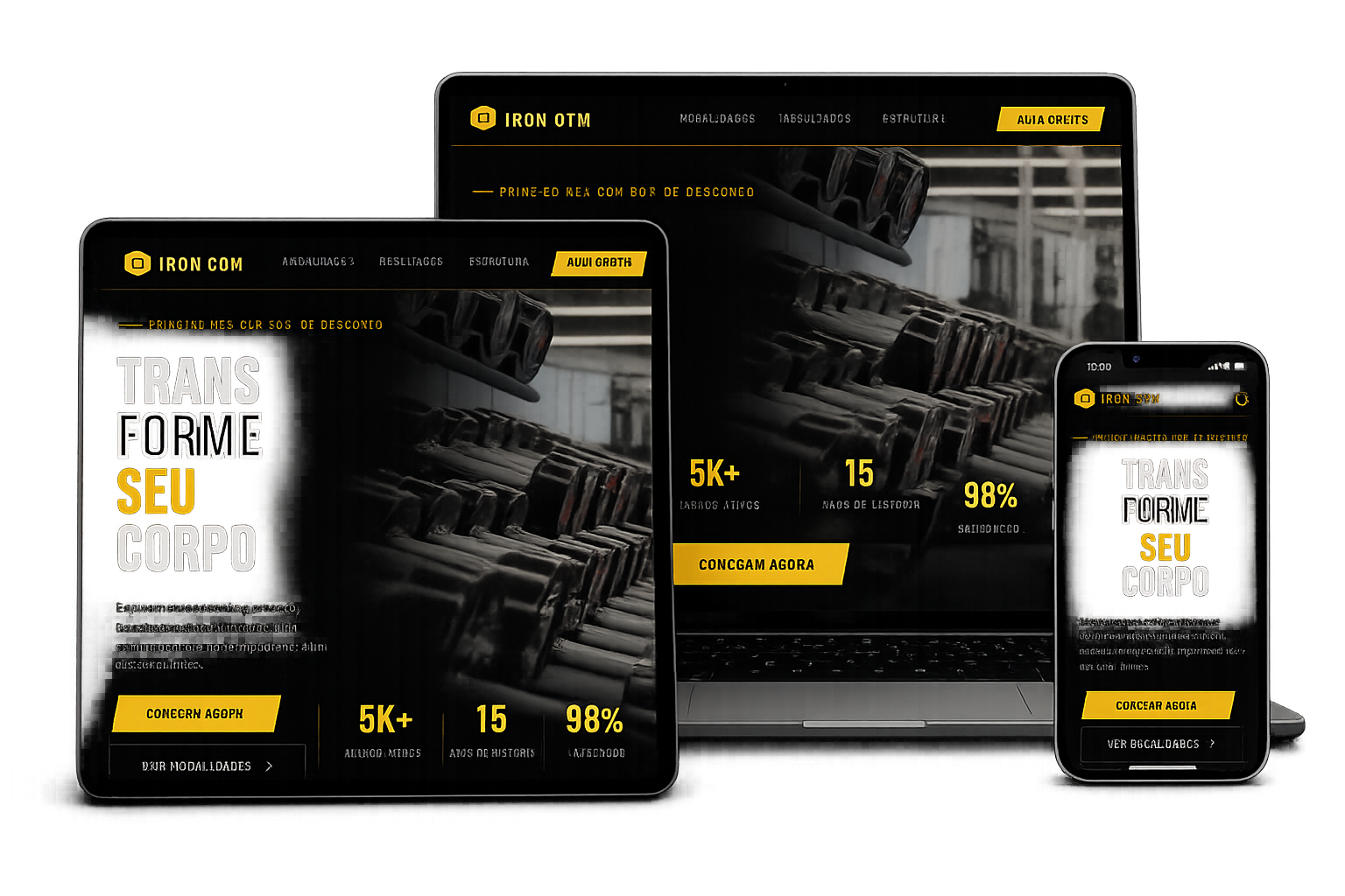 Exemplo de site profissional criado pela DevForge